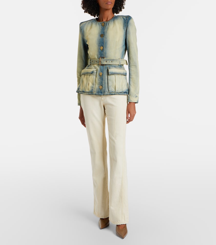  Balmain Balmain High-rise Bootcut Jeans 