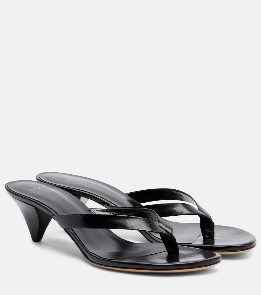 JUDE Rooty leather thong sandals