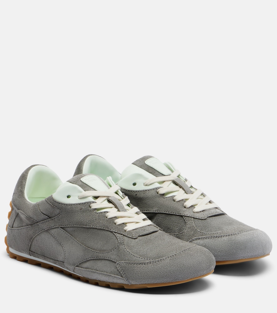 Bottega Veneta Women's Grey Orbit Flash Suede Sneakers UK Size 3 - Mytheresa