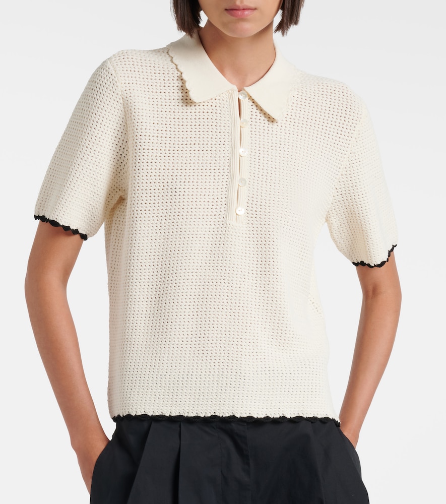 Daybreak Crochet Scalloped Polo