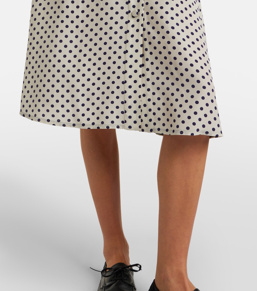  Prada Prada Hemdblusenkleid Aus Seide 