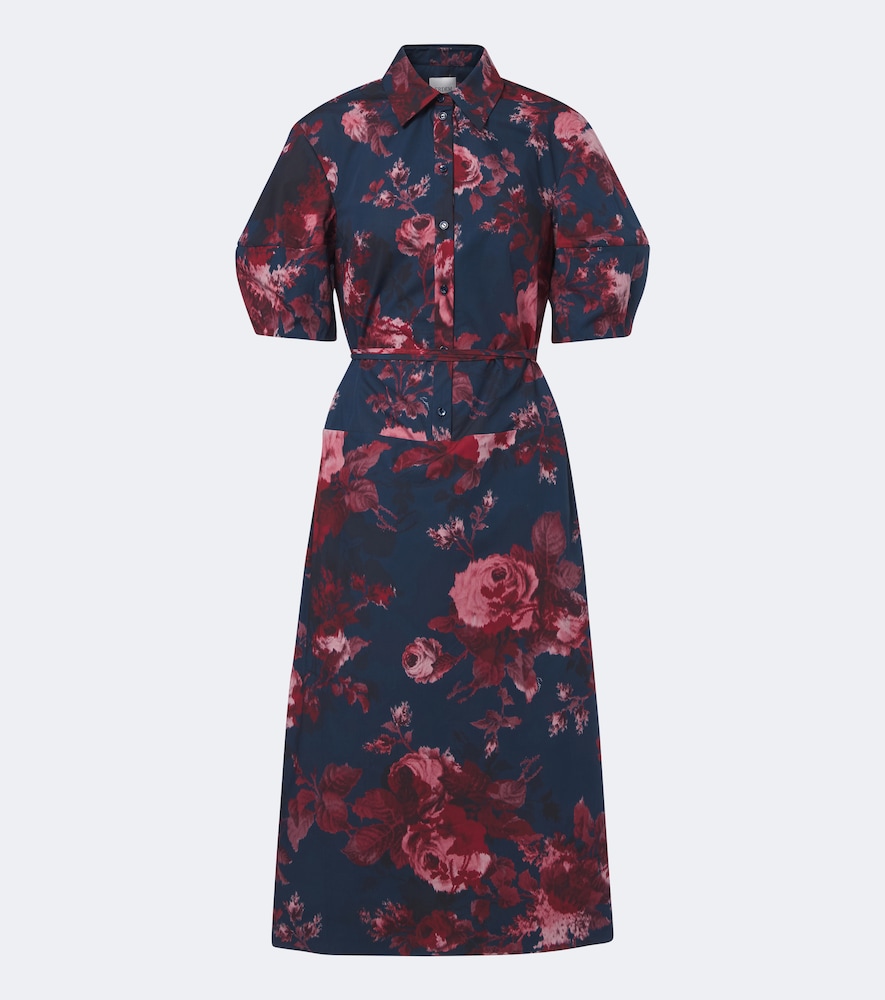 Hemdblusenkleid aus Baumwollpopeline