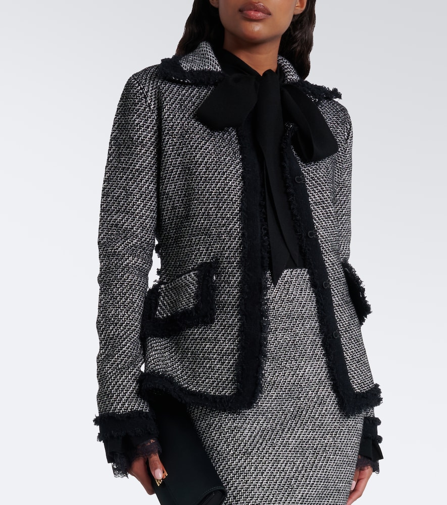 Wool-Blend Tweed Jacket