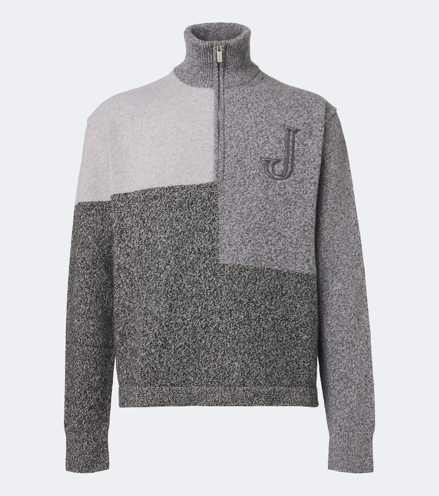 JACQUEMUS Jacquemus Orlando wool and cashmere half-zip sweater