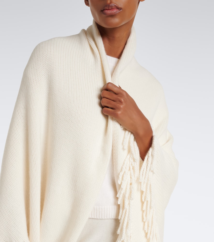 Duchess Fringed Cashmere Poncho