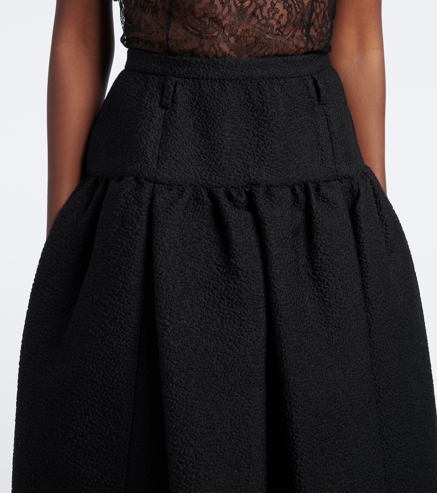 Dolce&Gabbana Gathered Wool And Silk-Blend Midi