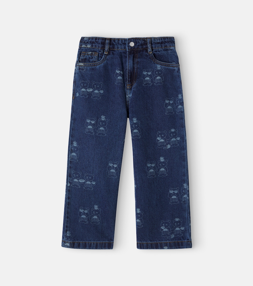 Tinycottons Kids' Printed Jeans In Tiny Tea
