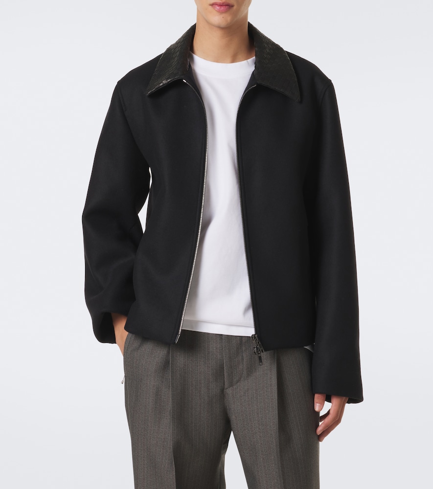 Intrecciato Wool Felt Jacket