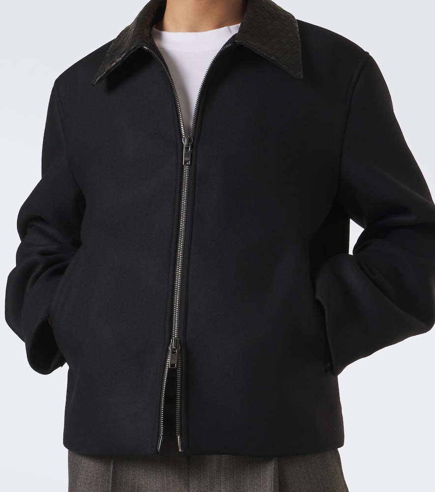 Intrecciato Wool Felt Jacket