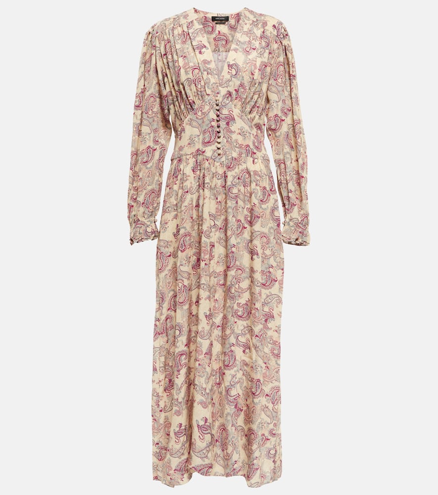 Isabel Marant Moyrala paisley silk midi dress