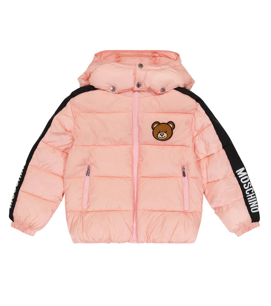 Moschino Kids Appliquéd puffer jacket