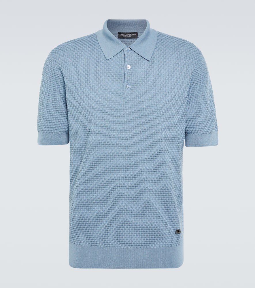 Dolce & Gabbana Cotton-blend polo shirt
