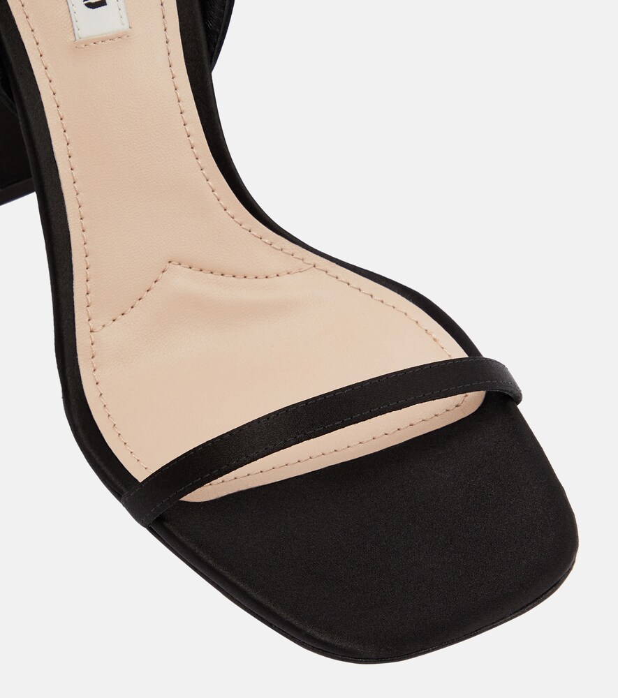  Miu Miu Miu Miu Embellished Satin Sandals 