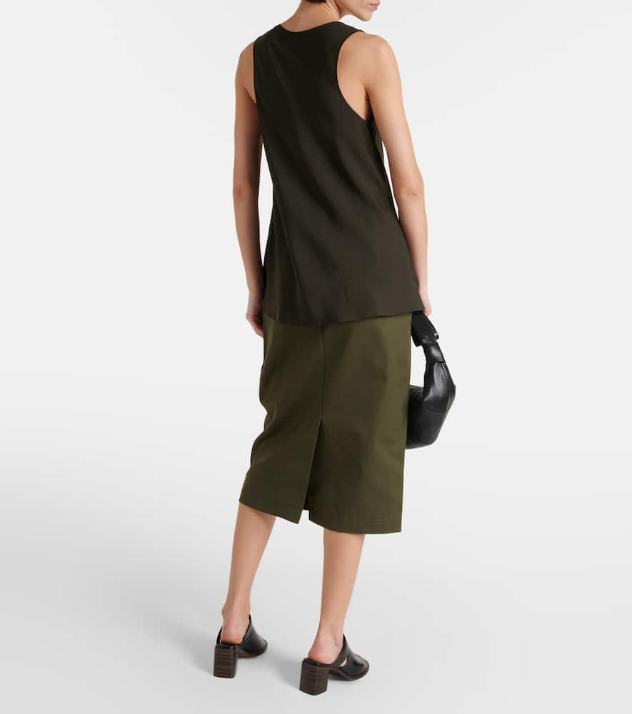 Shop Lemaire Scoop-neck Tank Top In Brown