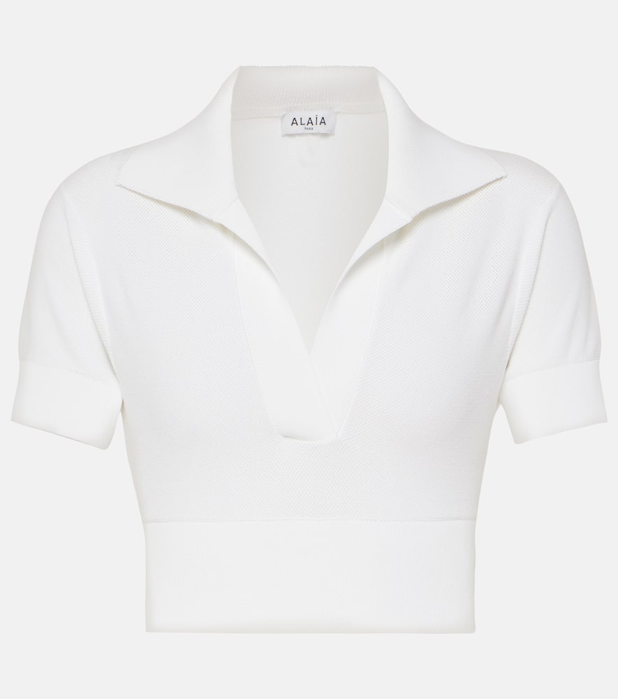 Alaïa Cropped polo shirt