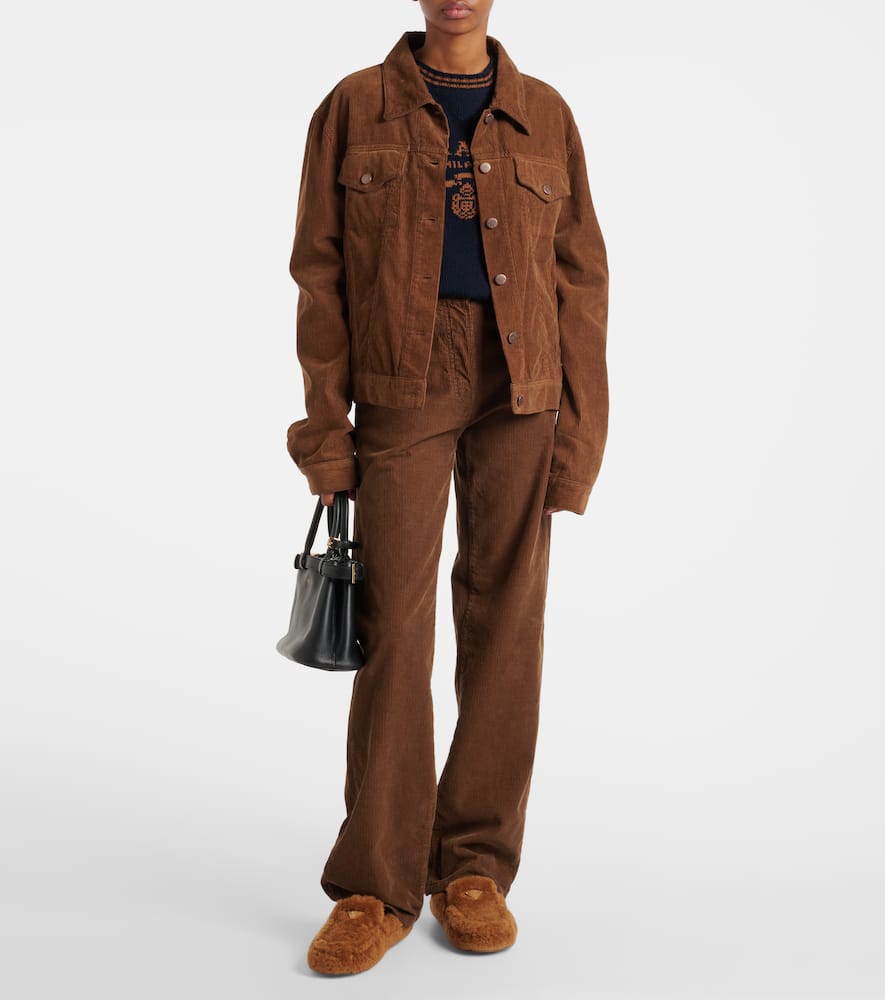 Prada Shearling Driving Loafers In Brown