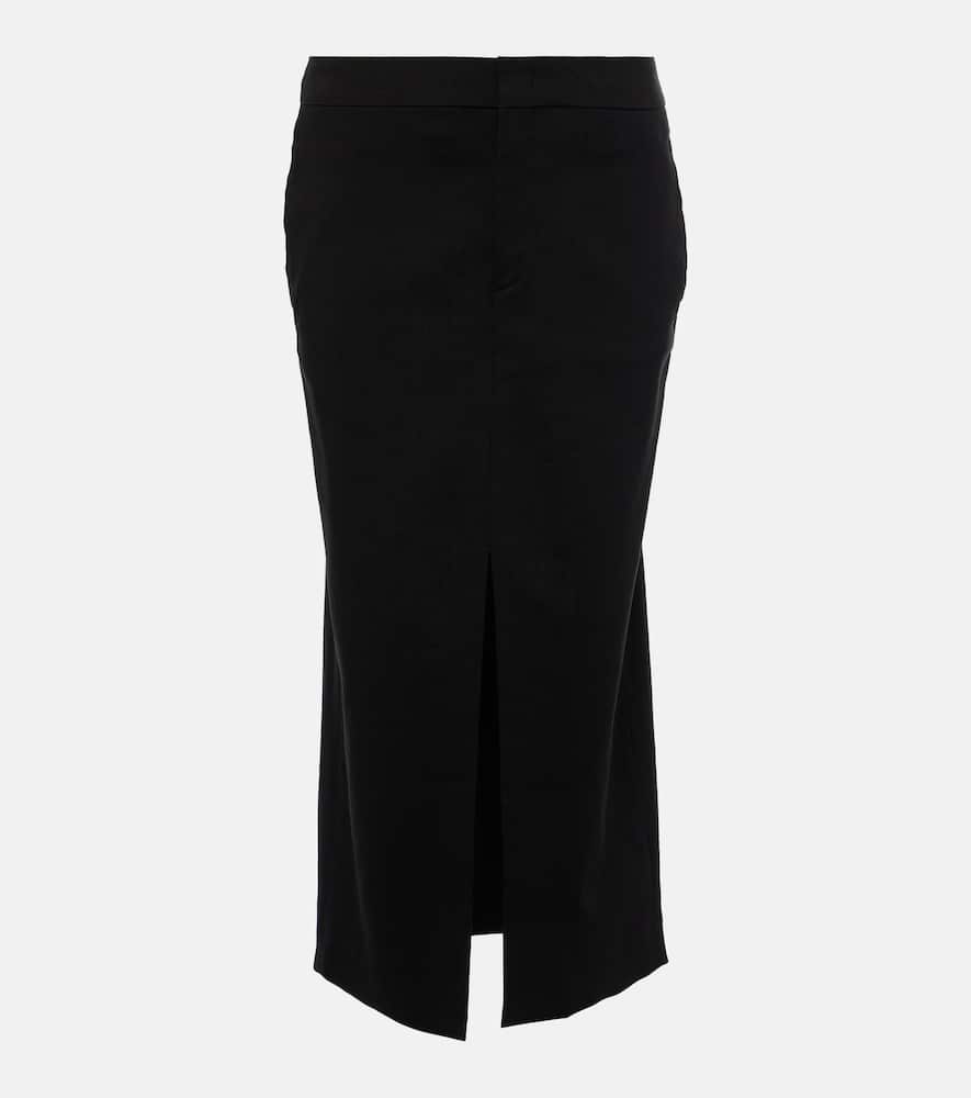 Isabel Marant Dixina linen-blend midi skirt