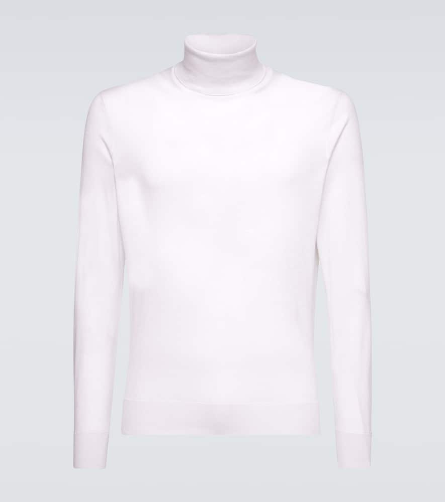 Zegna Wool Cashmere Sweater In White