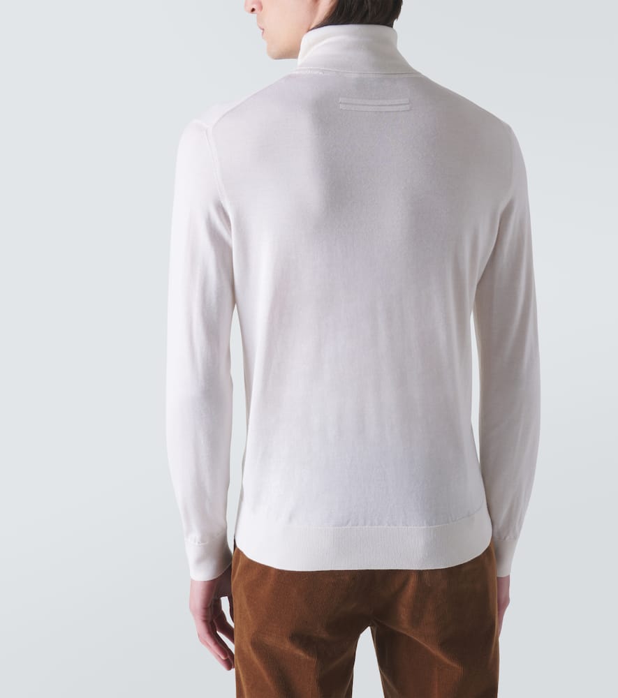 Zegna Wool Cashmere Sweater In White