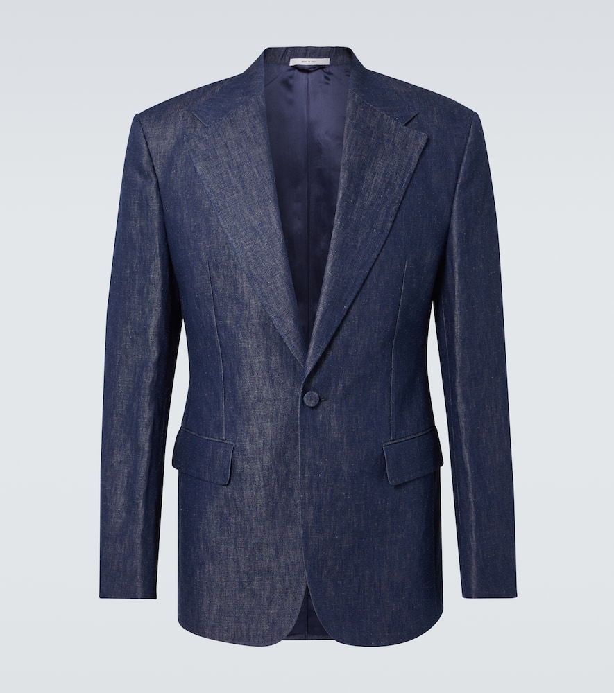 Cotton and linen blazer