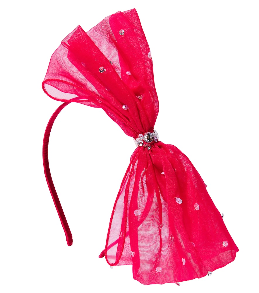 Tutu Du Monde Crystal-embellished bow headband