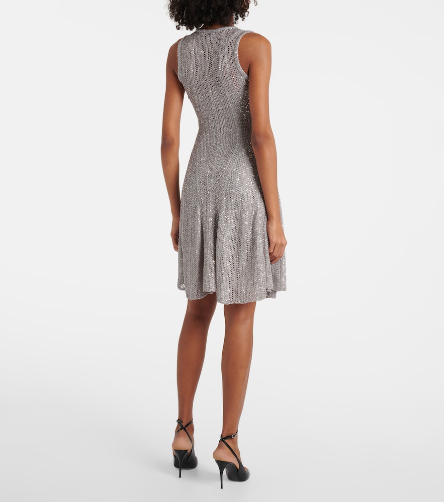  Alaia Alaã¯a Sequined Knitted Minidress 