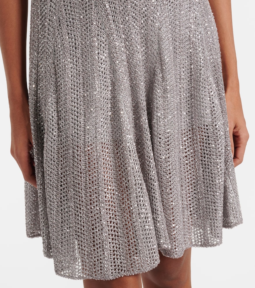  Alaia Alaã¯a Sequined Knitted Minidress 