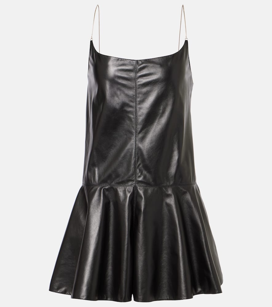 Alaïa Slip leather romper