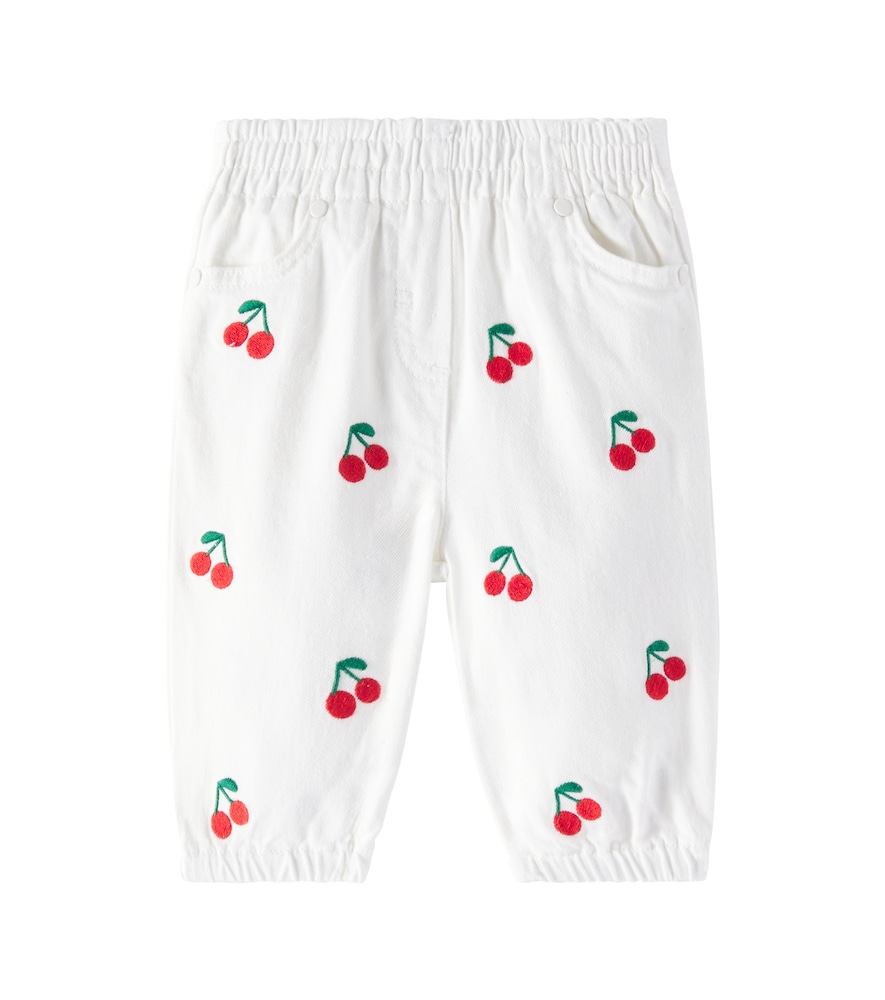 Stella McCartney Kids Baby embroidered cotton pants　ステラ マッカートニー キッズ ベビー 刺繍入りコットンパンツ Stella