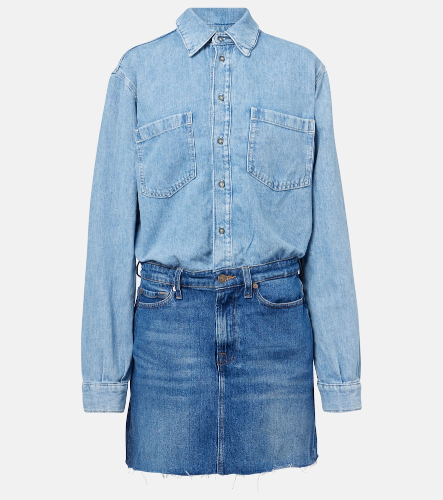 Denim minidress