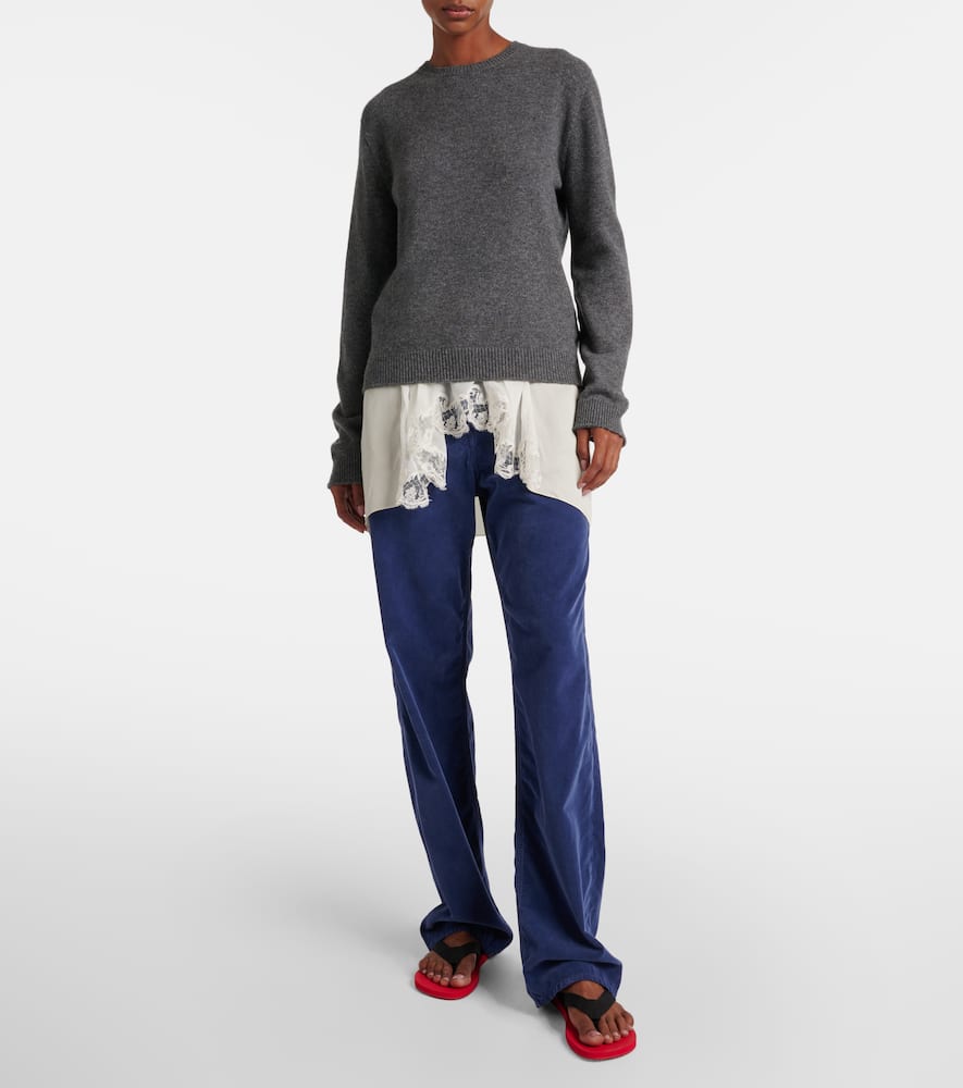 The Row Jayad Cashmere Sweater In Grey