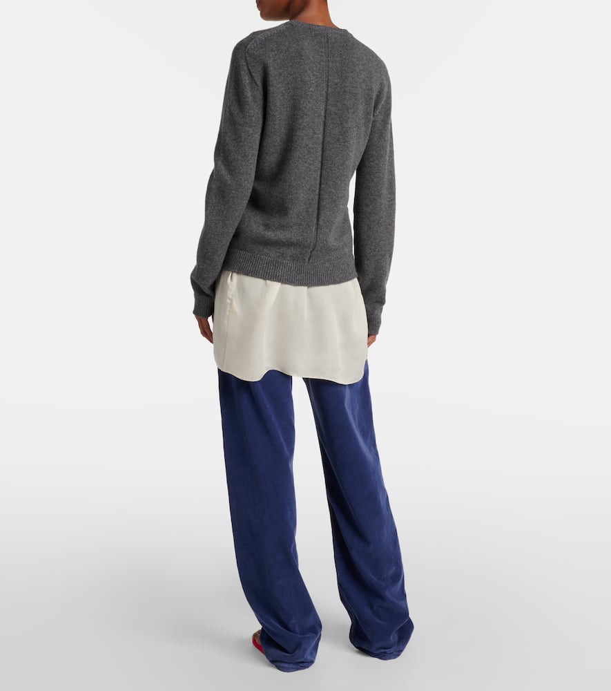 The Row Jayad Cashmere Sweater In Grey