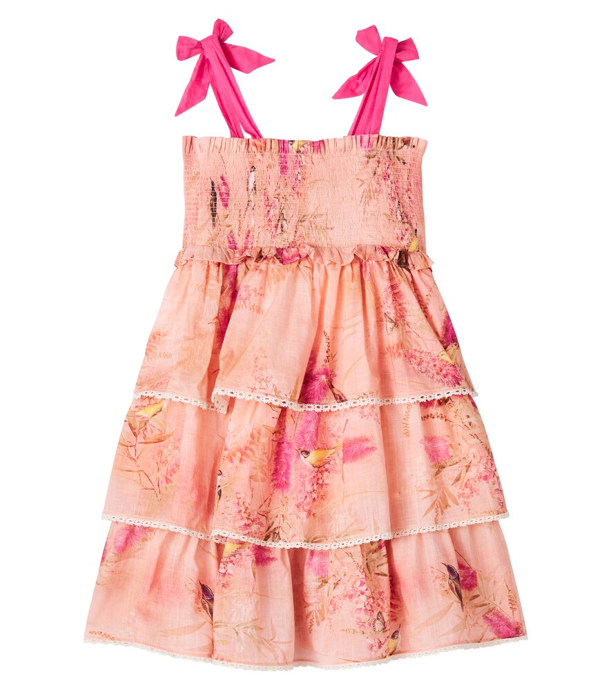  Zimmermann Kids Zimmermann Kids Kleid Cascadian Aus Baumwolle 