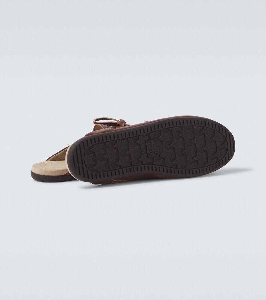  Miu Miu Miu Miu Slippers Aus Leder 