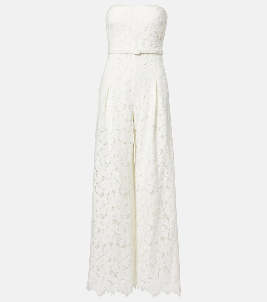 Simkhai Rebecca strapless lace jumpsuit