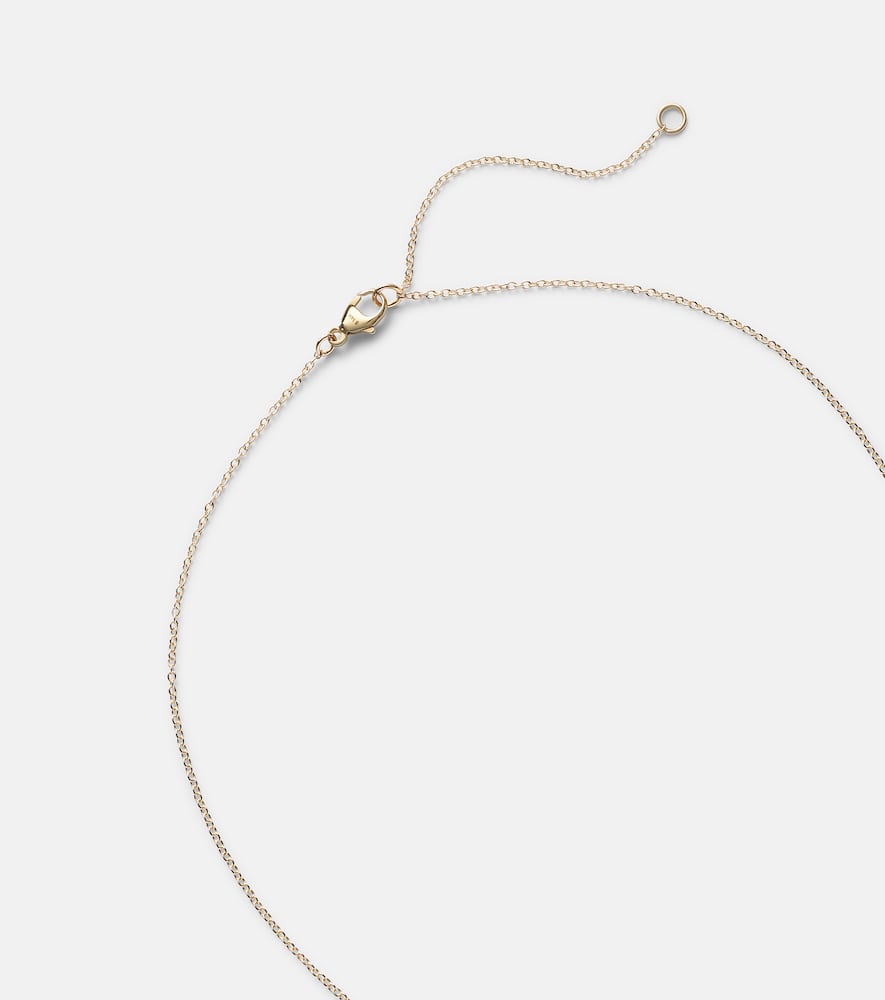 Stone And Strand Essential 14kt Gold Choker With Diamonds In Gold