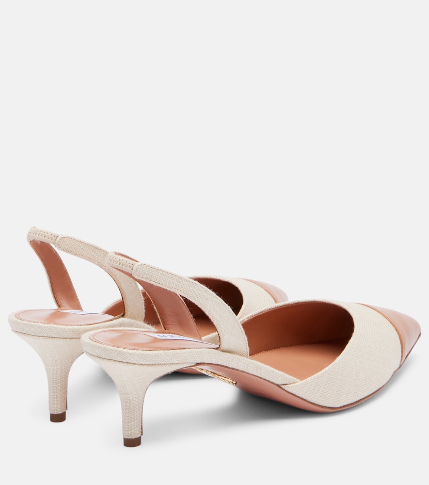  Aquazzura Aquazzura Slingback-pumps Milanese 50 Mit Leder 