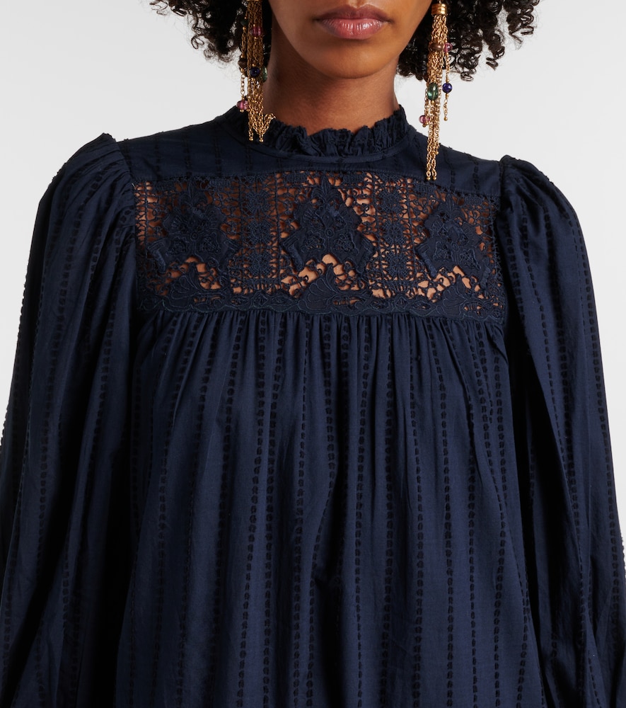  Ulla Johnson Ulla Johnson Minikleid Aus Spitze Und Baumwolle 