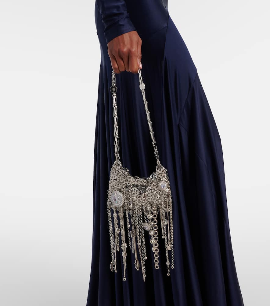 Rabanne Judy Blane 1969 Micro Shoulder Bag In Silver