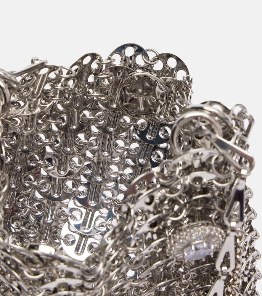 Rabanne Judy Blane 1969 Micro Shoulder Bag In Silver