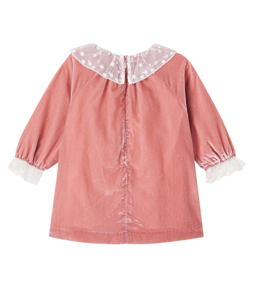 Tartine Et Chocolat Velvet Top In Pink