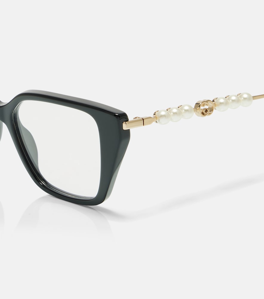 Gucci Gucci Cat-eye-brille Interlocking G Mit Zierperlen 