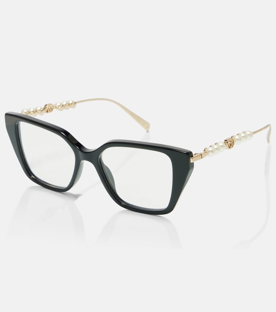  Gucci Gucci Cat-eye-brille Interlocking G Mit Zierperlen 