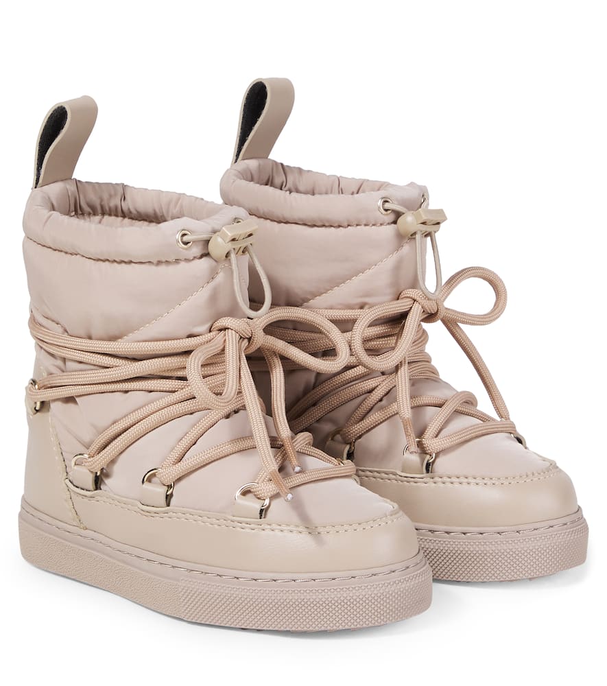 Inuikii Leather-trimmed Snow Boots In Neutral