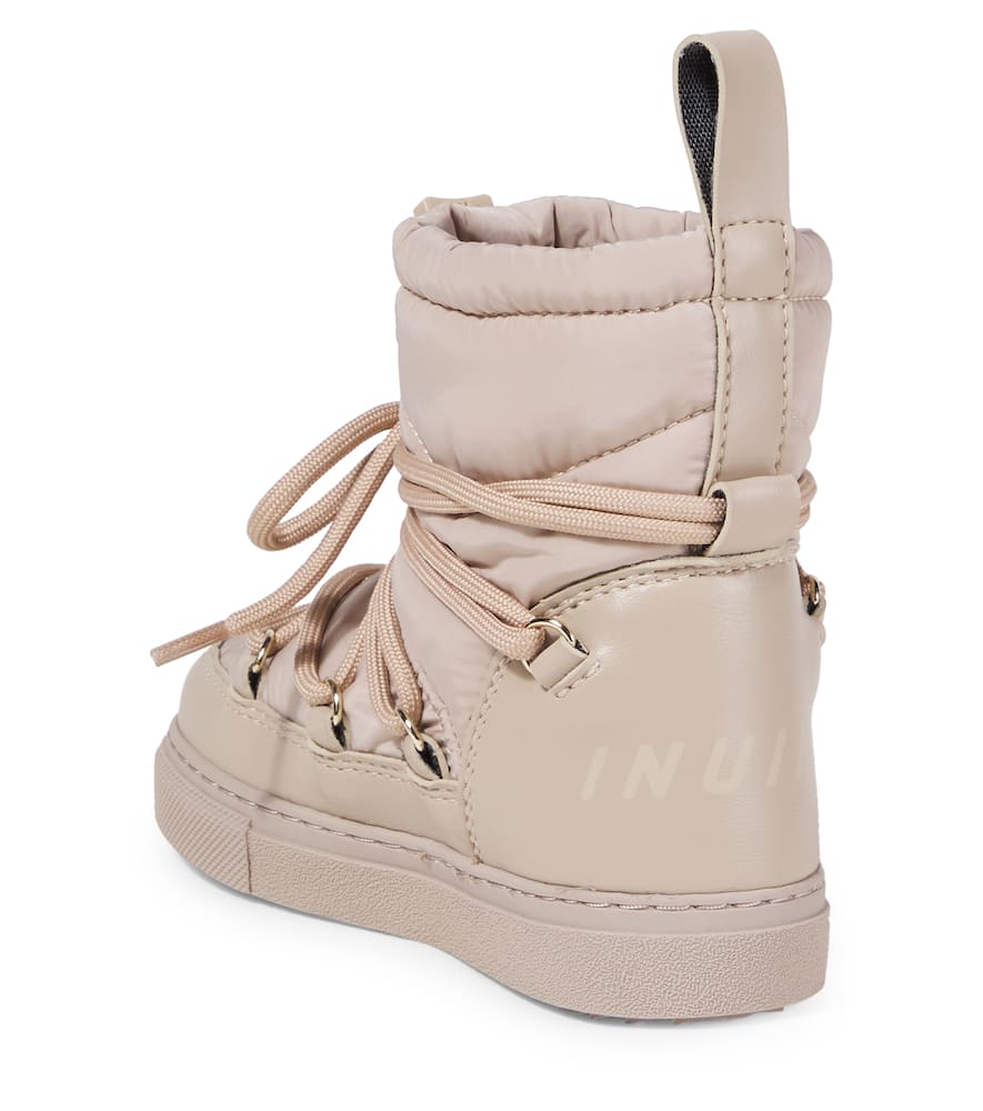 Inuikii Leather-trimmed Snow Boots In Neutral