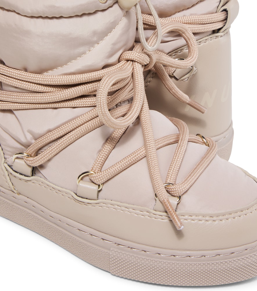Inuikii Leather-trimmed Snow Boots In Neutral