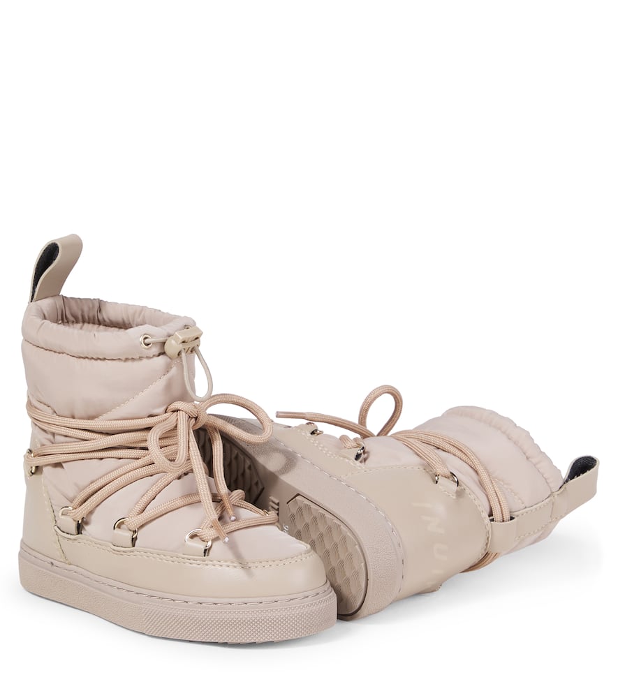 Inuikii Leather-trimmed Snow Boots In Neutral