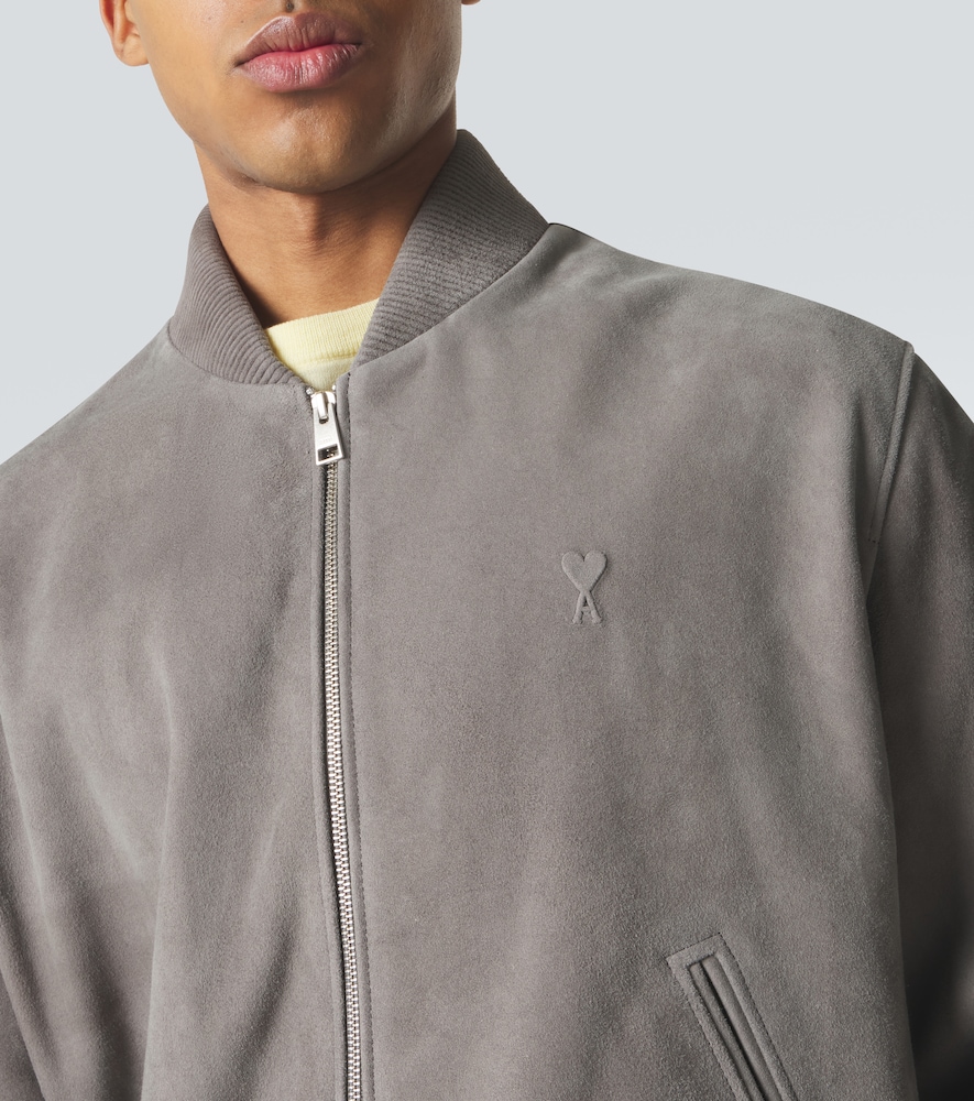  Ami Paris Ami Paris Bomberjacke Ami de cœur Aus Veloursleder 