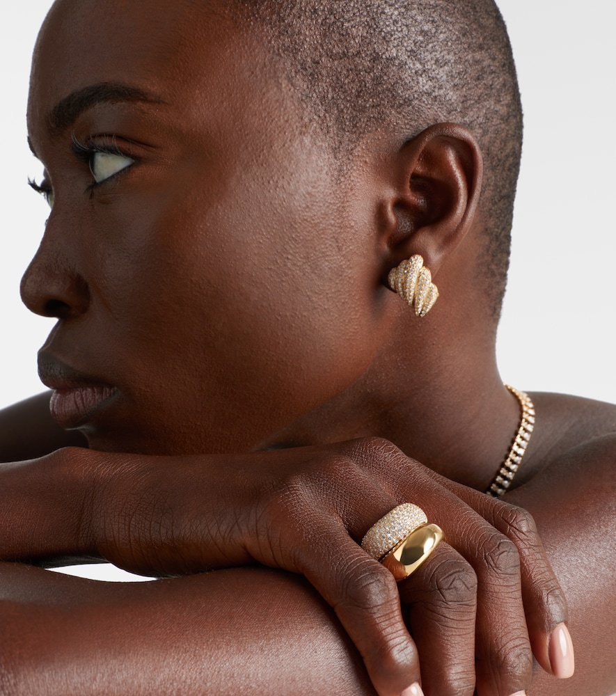 Anita Ko Celeste Wave 18kt gold ring