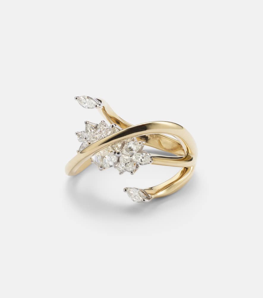 Yeprem Golden Strada 18kt Yellow And White Gold Ring With Diamonds In Gold